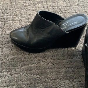 Robert Clergerie Leather Platform Wedges